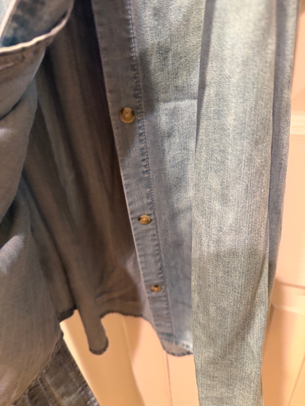Sanctuary Light Wash Denim Shirt Dress - Picture 11 of 11
